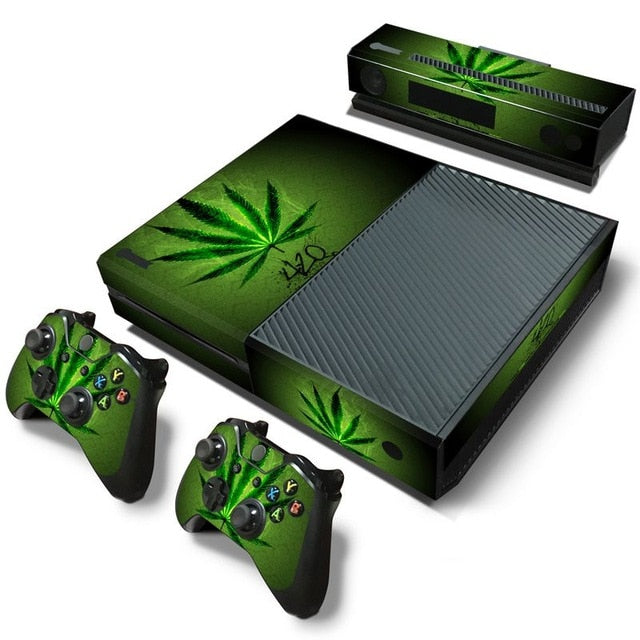 Xbox One weed 5 cover sticker