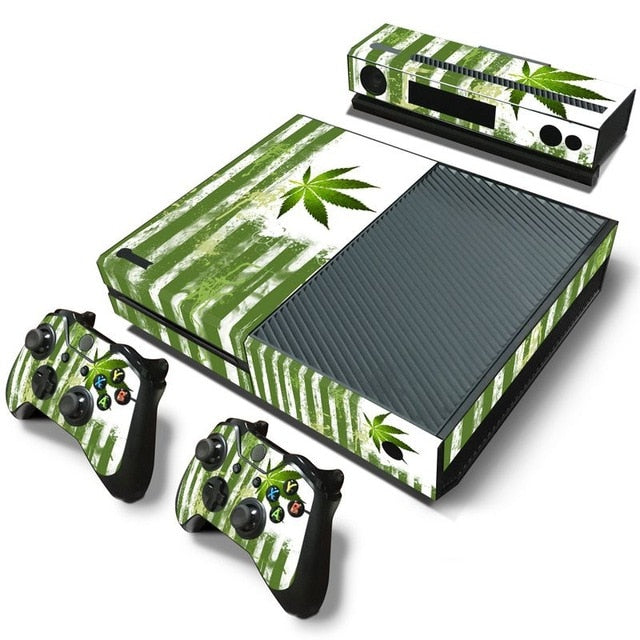 Xbox One American flag weed cover sticker