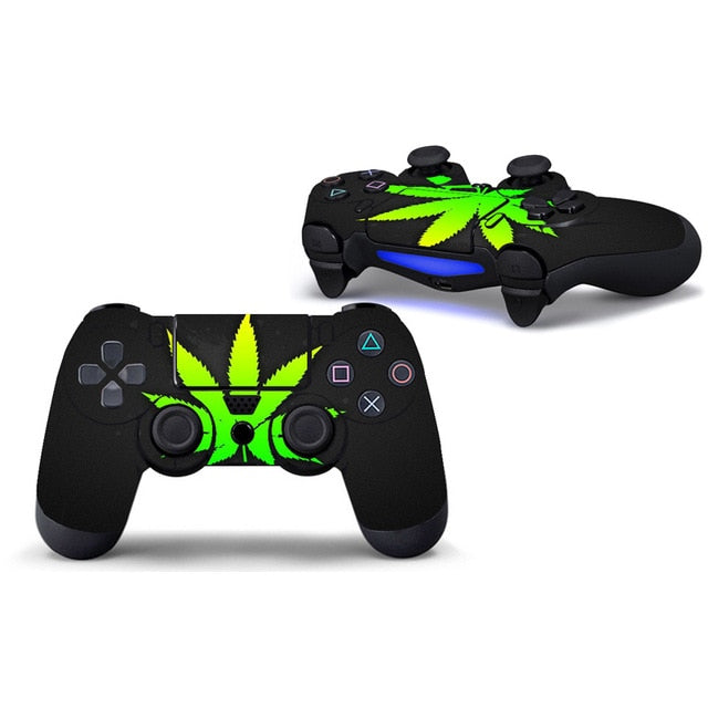 Weed Design Skin Sticker For PS4 Controller